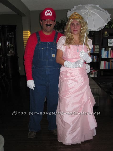 Coolest Princess Peach and Mario Couple Costume