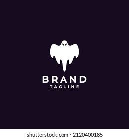 Scary Flying Ghost Logo Design Stock Vector (Royalty Free) 2120400185 | Shutterstock