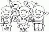 Kids Coloring Clip Art sketch template