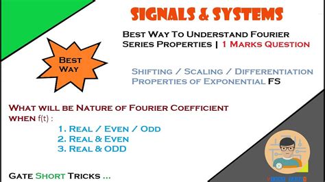 Best way to Understand Fourier Series Properties | Exponential Fourier Series Properties | 2021 ...