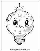 Light Bulb Coloring Pages Free Downloads  Sheets For Kids sketch template