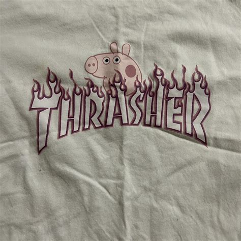 Thrasher x Peppa Pig T-shirt Size small Never... - Depop