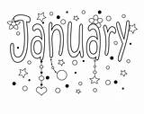 January Coloring Pages Printable PDF  Coloringfoldercom Preschool sketch template