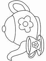 Tea party coloring Pages To Download And Print For Free sketch template