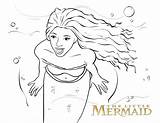 The Little Mermaid Coloring Pages Halle Bailey sketch template