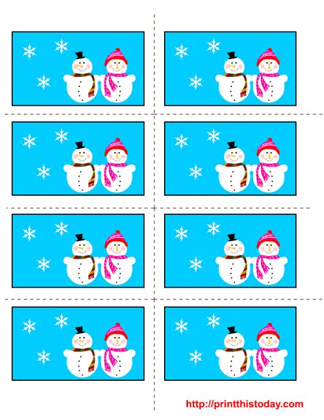 Free Printable Winter Name Tags - Printable Word Searches