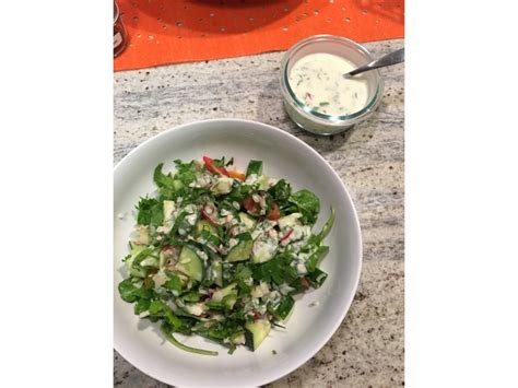 cucumber yogurt raita salad - The Orange Onion