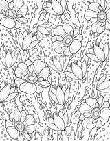 Floral Pattern Coloring Page For Adult Stock Illustration  sketch template