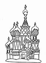 St Basil Cathedral Coloring Pages Sketch Page sketch template