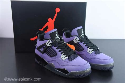 Jordan 4 Retro Travis Scott Purple Friends and Family 2023 - SoleSnk