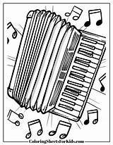 Accordion Coloring Pages Relax And Color  Sheets For Kids sketch template