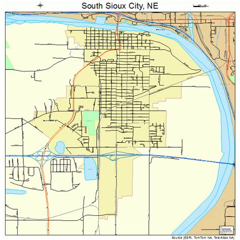 South Sioux City Nebraska Street Map 3146030