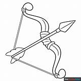 Bow And Arrow Coloring Page  Easy Drawing Guides sketch template