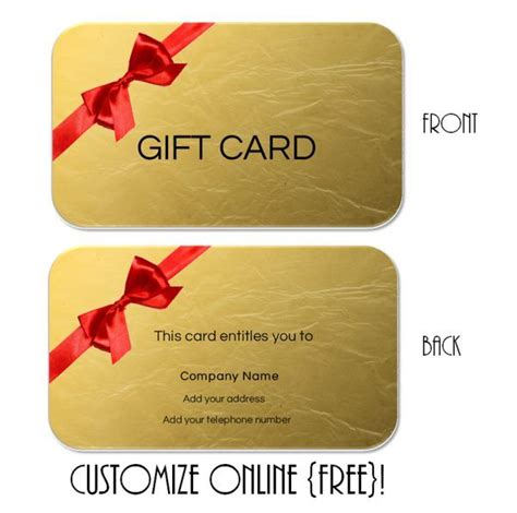 Gift Card Template - 101 Gift Certificate Templates | Gift certificate ...