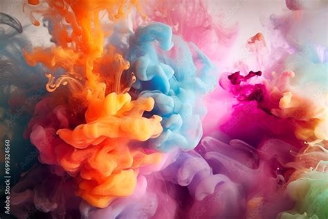 Colorful abstract art smoke background wallpaper Stock Illustration ...