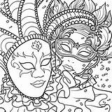 Printable Mardi Gras Coloring Pages sketch template