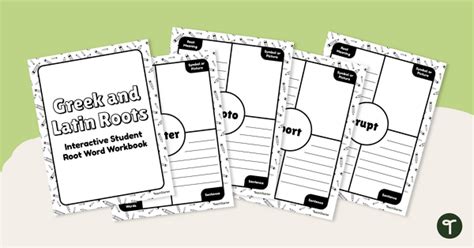 Greek and Latin Roots- Vocabulary Notebook | Teach Starter