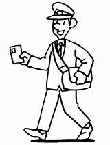 Mailman Coloring Pages Printable sketch template