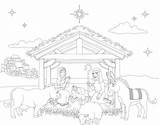 Christmas Crib Drawings Illustrations Royalty Free Vector Graphics  sketch template