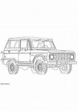 Ford Bronco 1966 Para Colorir sketch template