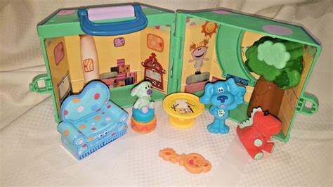 Blue's Clues, Blue's Room Toy Carrying Case with Figures, Complete, GUC ...