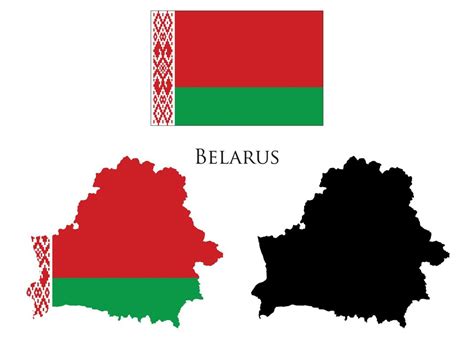 belarus Flag and map illustration vector 21223009 Vector Art at Vecteezy