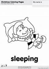 Sleeping Coloring Page  Super Simple sketch template