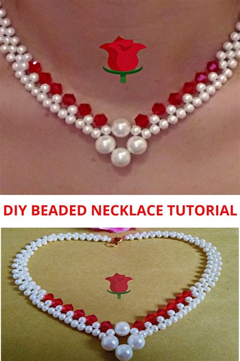 DIY BEADED NECKLACE. HOW TO MAKE BEADED NECKLACE AT HOME. | Colares artesanais, Miçangas, Miçanga