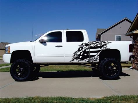 Ripped Torn American Flag Sticker Set Of 2 Truck Decals | Custom Made ...