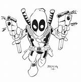 Deadpool coloring pages To Download And Print For Free sketch template