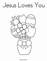Coloring Pages Jesus Loves You sketch template