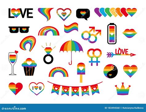 Gay Pride Symbols Royalty-Free Stock Photo | CartoonDealer.com #100381761