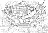 Airship – Favoreads Coloring Club sketch template