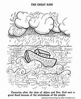 Noah And The Flood Coloring Pages sketch template