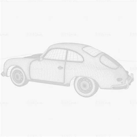 Porsche 356 Coupe Car 3D model