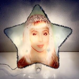 Cher Christmas Tree Topper Custom Photo Decoration Star Ornament Retro ...