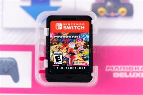 Nintendo Switch Mario Kart Deluxe 8 Editorial Stock Photo - Image of ...