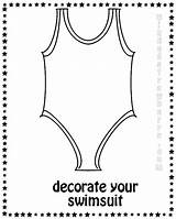 Bathing Suit Coloring Pages Sketch Page sketch template