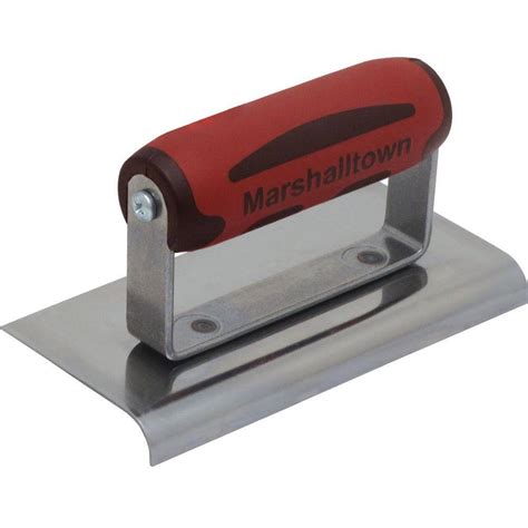 Marshalltown 6 in. x 4 in. Stainless Steel Edger with 1/2 in. Radius-CE509S-HD - The Home Depot