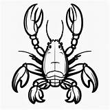 Lobster outline Black And White Cute coloring Book  Premium AI sketch template