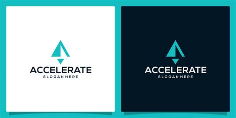 Accelerate logo design template or boost logo graphic design vector illustration. Symbol launch ...