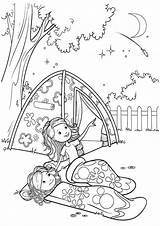 Girl Scout Camping Coloring Pages sketch template
