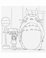 Totoro Coloring Pages Printable Sketch Page sketch template