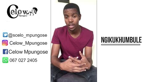 Scelo Mpungose : Ngikukhumbule - YouTube