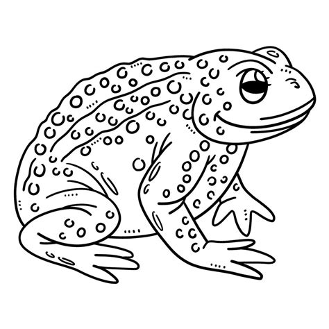 Premium Vector | Baby frog isolated coloring page for kids