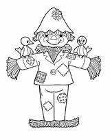 Scarecrow Coloring Pages Free Printable PDF sketch template