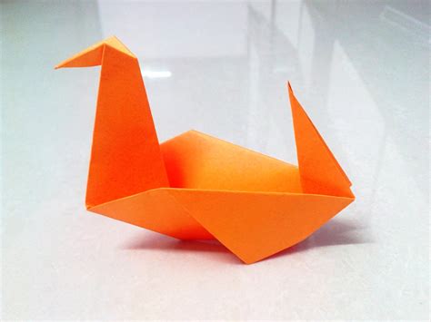 How to make an origami duck.