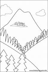 Free Printable Color And Name Landforms sketch template