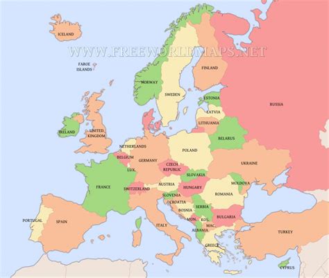 Printable Map Of Western Europe - Printable Maps