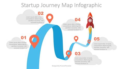 Rocket in the sky showing journey of a startup business. Journey ...